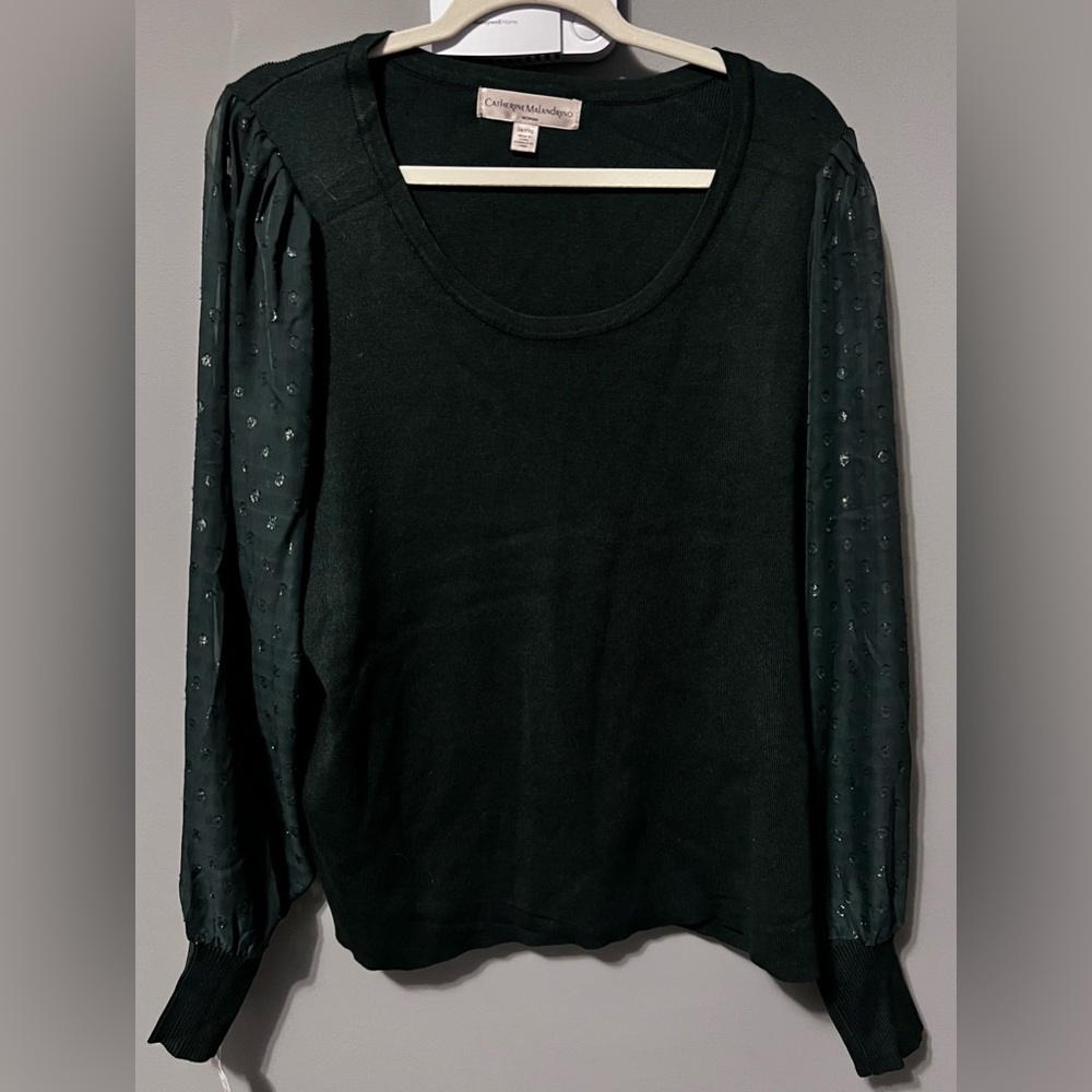 Catherine Malandrino green womens sweater.